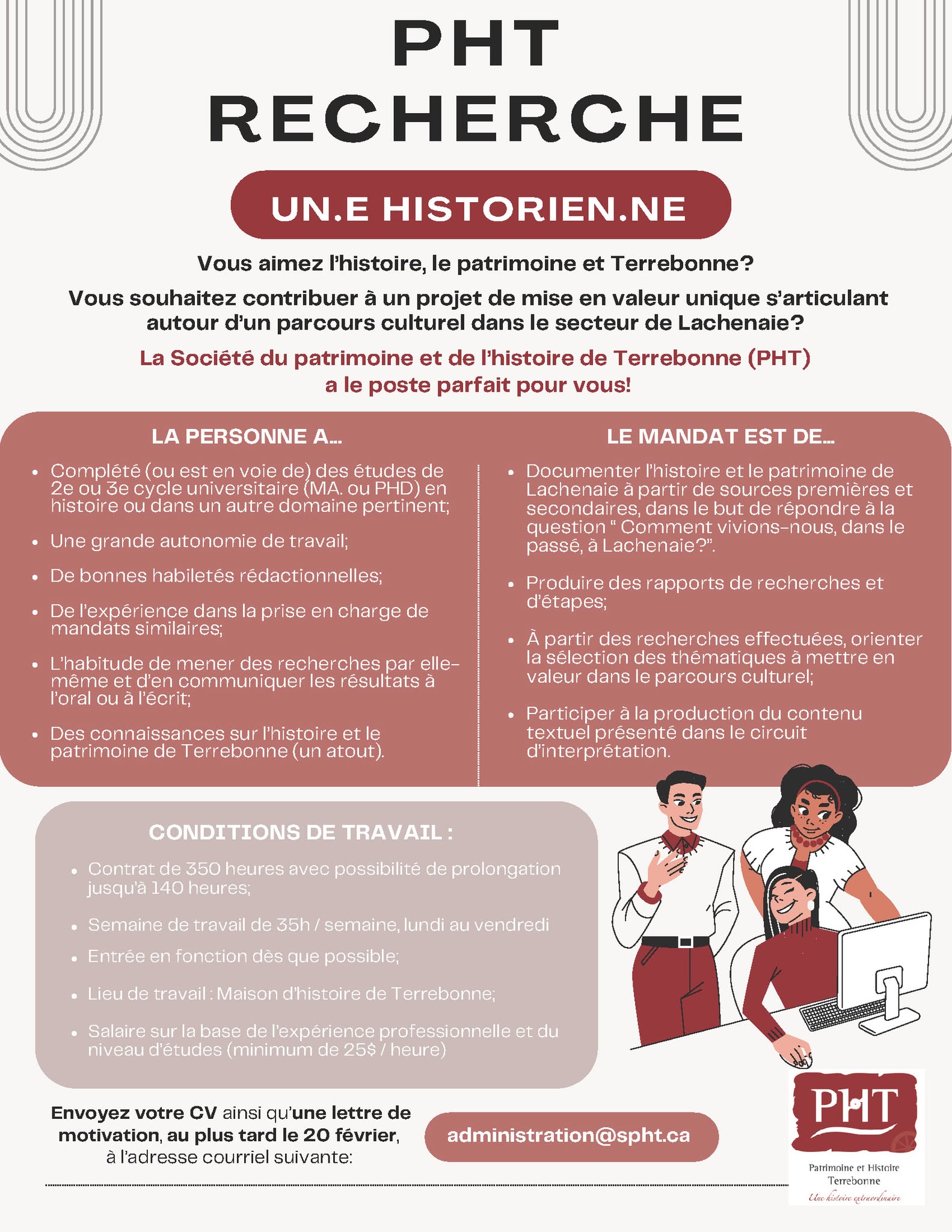 PHT recherche historien